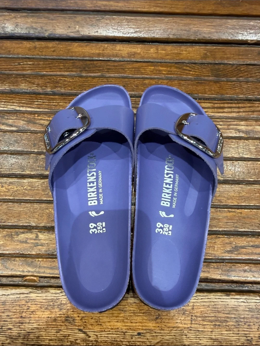 Birkenstock Madrid Big Buckle Slide - Purple